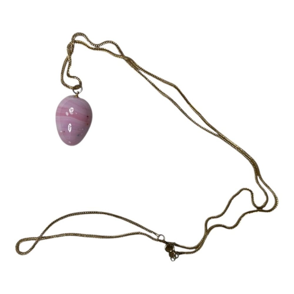 Vintage Bergere Pink Stone Necklace‎